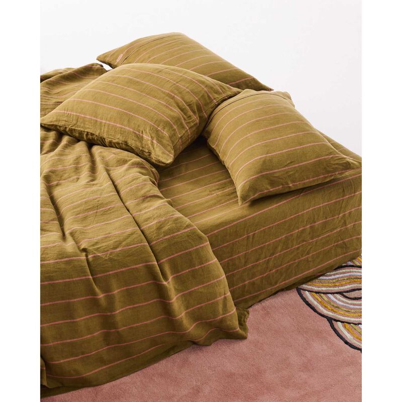 Kip&Co Tapenade Delight Linen European Pillowcases 2P Set image number 1
